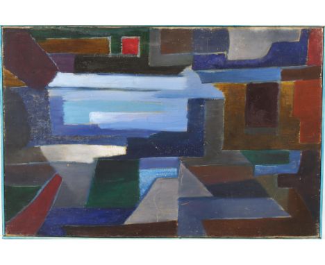 Mid-20th century British School, oil on canvas, abstract study, unsigned, 76cm x 50cm, framedA few very light surface scratch