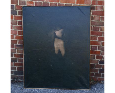 Ron Dellar, pair of oils on canvas, head and shoulders, and legs, 127cm x 101cm, framedGood condition, a few very light surfa