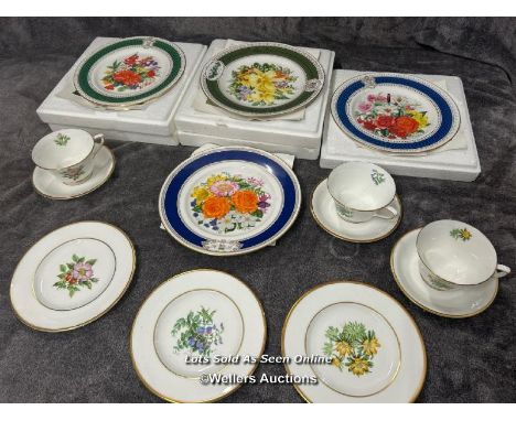 Assorted crockery including collectable plates and Royal Worcester / AN28 