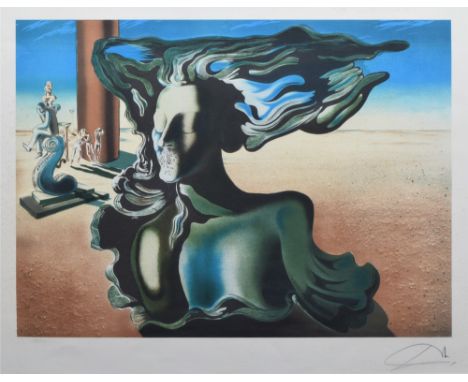 Salvador Dali (1904-1989), "The Dream", signed and numbered 277/300 in pencil in the margin, coloured lithograph with embossi