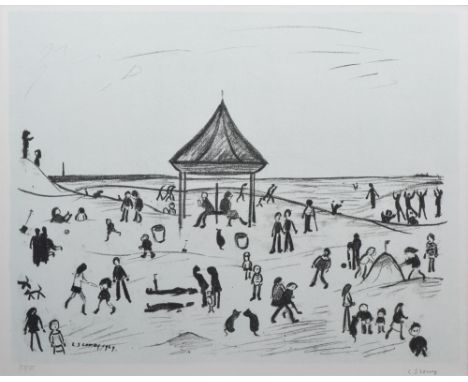 Laurence Stephen Lowry R.A. (British, 1887-1976), "The Pavilion", signed and numbered 53/75 in pencil in the margin, publishe