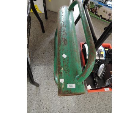 A heavy cast fence post knocker hammer fixer for fencing etc