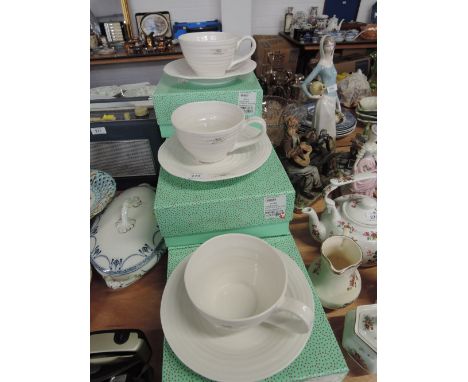 A selection of boxed Sophie Conran large cups and saucers