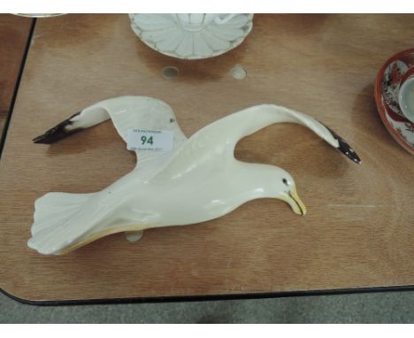 A vintage ceramic Beswick wall mounted seagull 