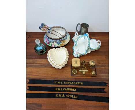 Collectables to include a Japanese porcelain salad bowl and servers, a graduated set of three Coalport dishes, a Jane Marks g