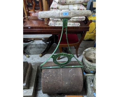 T Green & Sons vintage garden roller with wooden handle Location:If there is no condition report shown, please request