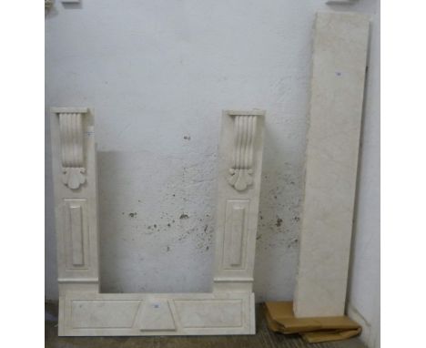A marble fire surround 