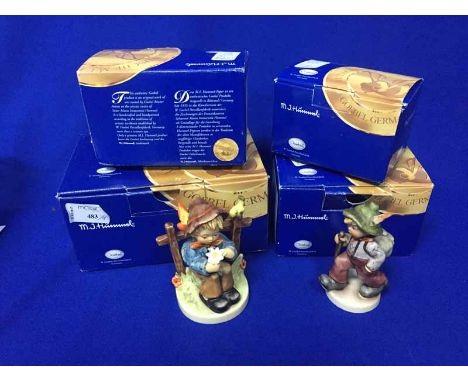 FOUR GOEBEL FIGURES IN ORIGINAL BOX