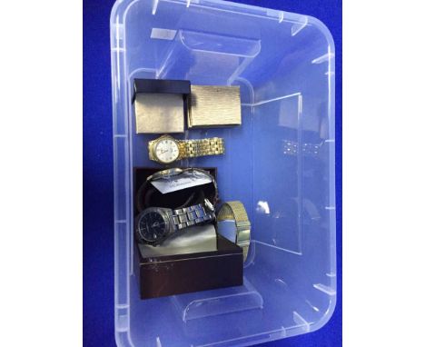 LOT OF WATCHES AND OTHER COLLECTABLESincluding a Regency (boxed), Accurist, Lotus, Rotary, a stainless steel Ballantine's Whi