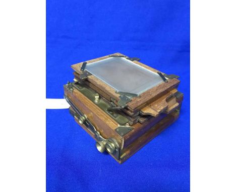 KODAK BALL BEARING SHUTTER CAMERA AND A VEST POCKET TENAX CAMERA WITH PLATES IN CASE (2)
