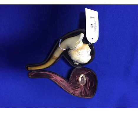 AMBER PIPE IN ORIGINAL CASE