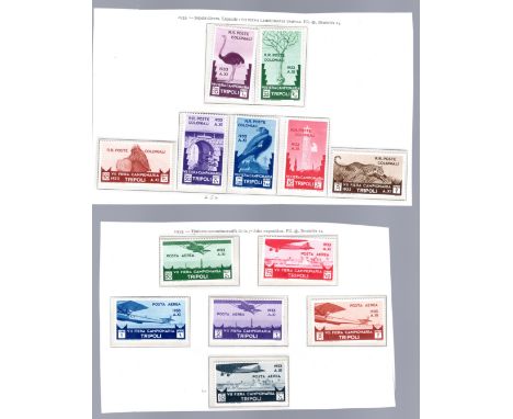 Tripoli, 1933 Trade Fair  SG158-170 single light hinge or unmntd  cat £400+ 