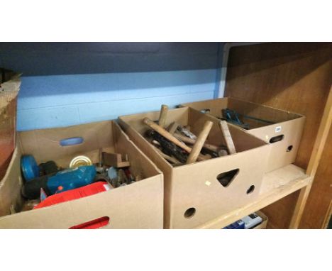 Three boxes of tools