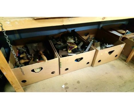 Three boxes of tools