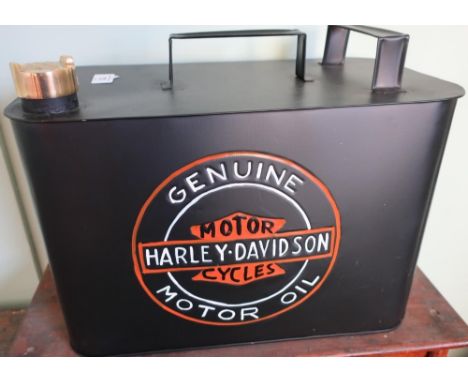 Quality reproduction Harley Davidson fuel can with brass screw off top 