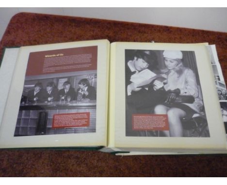 Beatles related album containing various cuttings, press releases etc, including a small selection of other celebrity ephemer