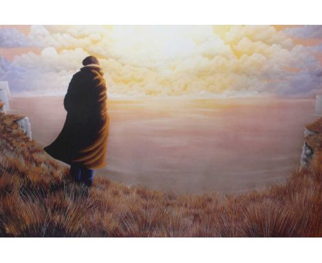 After Mackenzie Thorpe (b.1956)''One man'' Signed and numbered 20/125, giclee print, sold together with the certificate of au