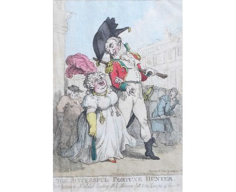 "The Sucessful Fortune Hunter"colour print, published by Mc Cleary, 21 Nassau Street