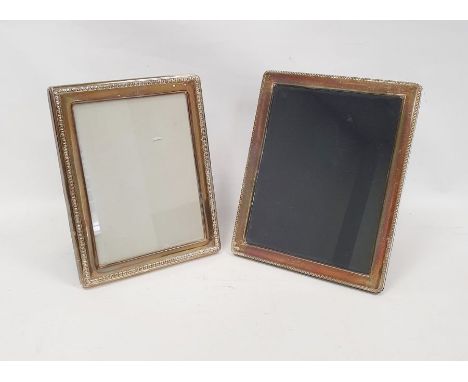 1990's silver-mounted photograph frame, rectangular, Birmingham 1998, 23cm x 18.5cm and another silver rectangular mounted ph