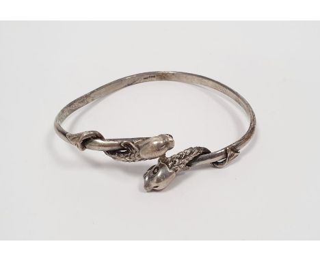 Borge Malling Jensen Danish silver fish bangle&nbsp;