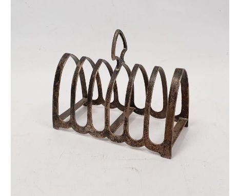 1930's silver toast rack, Sheffield 1934, maker Viners Ltd, 13.5cm wide x 10cm high approx.&nbsp;Condition ReportLight surfac