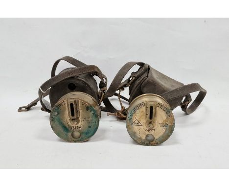 WWII recording clock&nbsp;dated 1941, marked 63176 and a second recording clock&nbsp;marked 73229 (2)&nbsp;