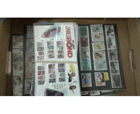 A box of stamps and first day covers