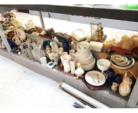 Collectables to include glass paperweights, glass decanters, ceramic squirrel &amp; other items 