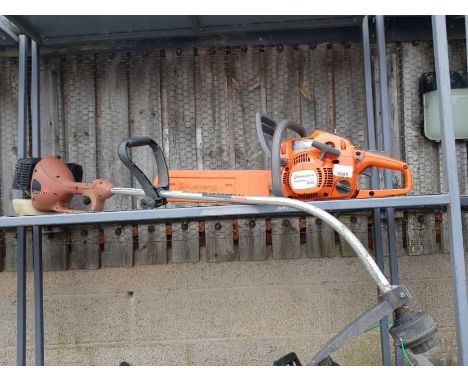 Husqvarna E series 235 petrol chainsaw along with a Champion strimmer ## manual ##