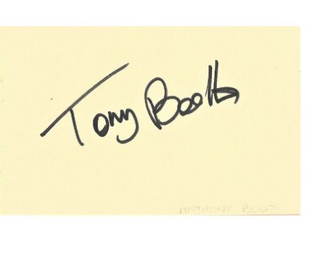 Small autograph book. Containing 30 signatures from the 1980's names include Tony Booth, Billy Dainty, Carlene Carter, Michae