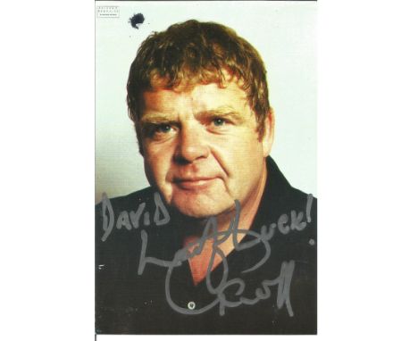 Geoffrey Hughes signed 6x4 colour photo. English actor who provided the voice of Paul McCartney in the animated film Yellow S