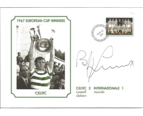 Football Signed Commemorative Cover, Bobby Lennox a superbly produced modern cover depicting the 1967 European Cup Final betw