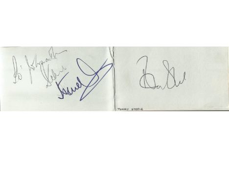 Small autograph book. 35 signatures on back to back pages. Some dedicated. Included is Kids from Fame, Jill Gascoigne, Dickie