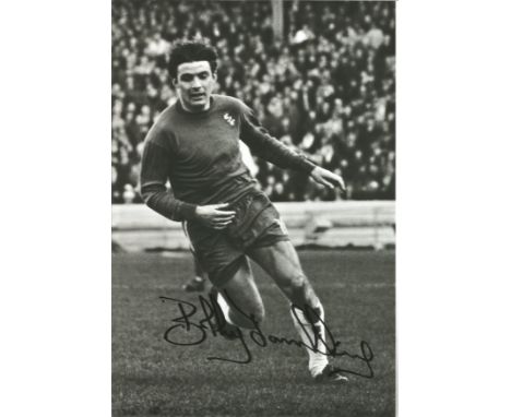 Football Bobby Tambling 12x8 signed b/w photo picture playing for Chelsea. Robert Victor Tambling (born 18 September 1941) is