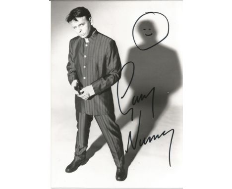 Gary Numan signed 7x5 b/w photo. English singer, songwriter, composer, musician and record producer. Born in Hammersmith, Wes