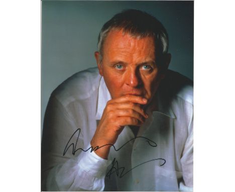 Anthony Hopkins 10x8 signed colour photo. Welsh film, stage, and television actor. After graduating from the Royal Welsh Coll
