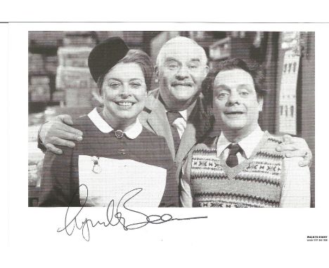 Lynda Baron signed 6x4 b/w photo from Open all hours. English actress and comedian, best known for playing Nurse Gladys Emman