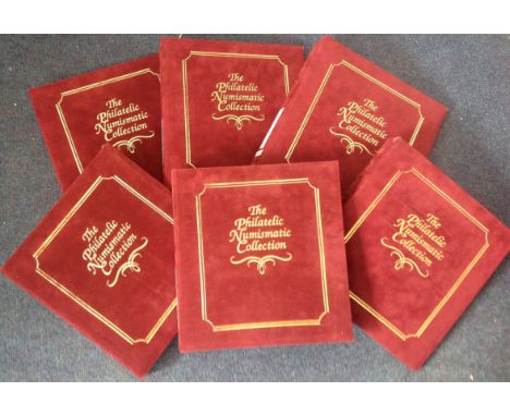 6 Benham suede First Day Coin cover albums. Used with sleeves. These were £30 each when new. Good Condition. All signed items