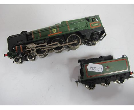 A Wrenn 'OO' Gauge/4mm Ref No W2236 "Bullied Pacific" 4-6-2 Steam Locomotive and Six Wheel Tender, BR green "Dorchester" R/No