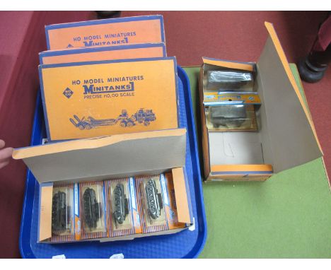 A Quantity of Roco 'HO' Scale Model Miniatures Minitanks, in retailer cardboard and in blister packs, six boxes, not all comp