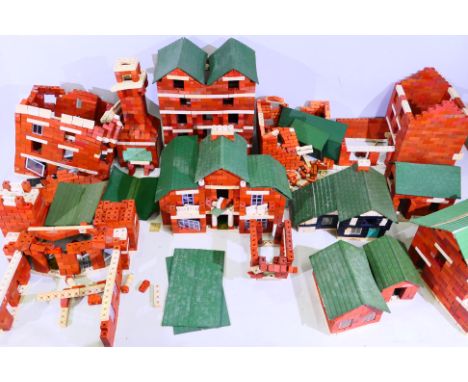 MiniBrix - O Gauge - A collection of 11 Buildings, 1:43 scale terracotta and rubber based bricks forming the buildings, ideal