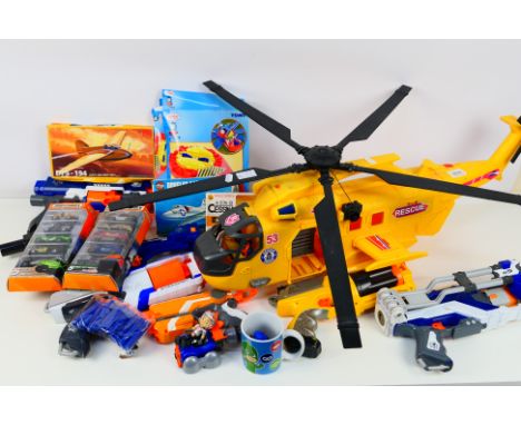 Matchbox, Nerf, Airfix, Thomas - A mixed lot to include Nerf guns, Airfix models, Thomas engine turntable, Matchbox sets of 5