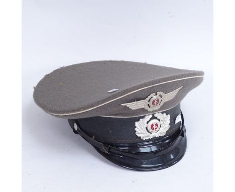 An East German NVA Army Officer's peaked cap, size 61 