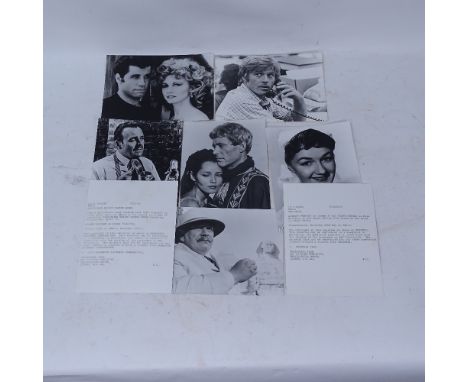Various Vintage Hollywood film star photographs, all 21cm x 16cm 