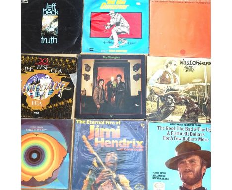 Various vinyl LPs and records, including Jimi Hendrix, Movie Soundtracks, The Rolling Stones etc 