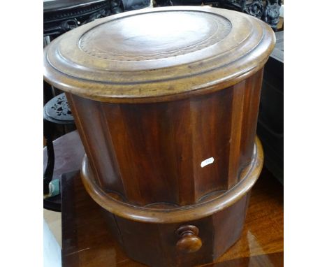 A Victorian mahogany step commode, H48cm 