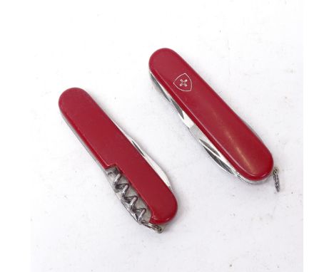 2 Swiss Army combination knives (2) 