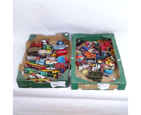 A collection of various diecast toy vehicles, including Dinky, Matchbox, Corgi etc (2 boxes) 