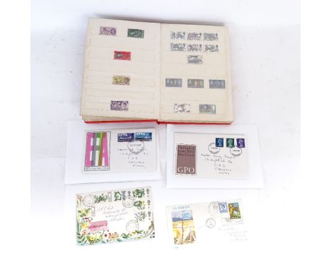 Album of various British Vintage stamps, First Day Covers etc 