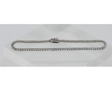 Iliana- an 18k white gold diamond bracelet, approx. 2ct, approx. 6g, with receipt.